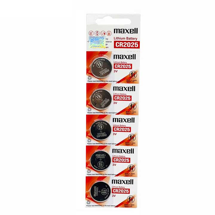 Pin khuy áo cr2016 - cr2025 – cr 2032 maxell lithium 3v vỉ 5 viên chính hãng