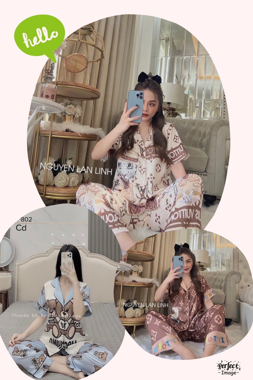 Bộ đồ mặc nhà pijama cao cấp nữ