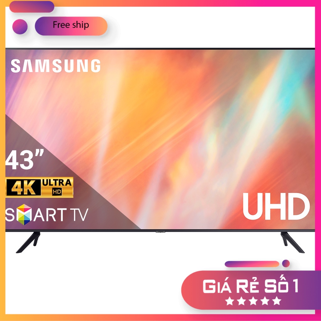 Smart Tivi Samsung 43 Inch 4K UHD UA43AU7000KXXV