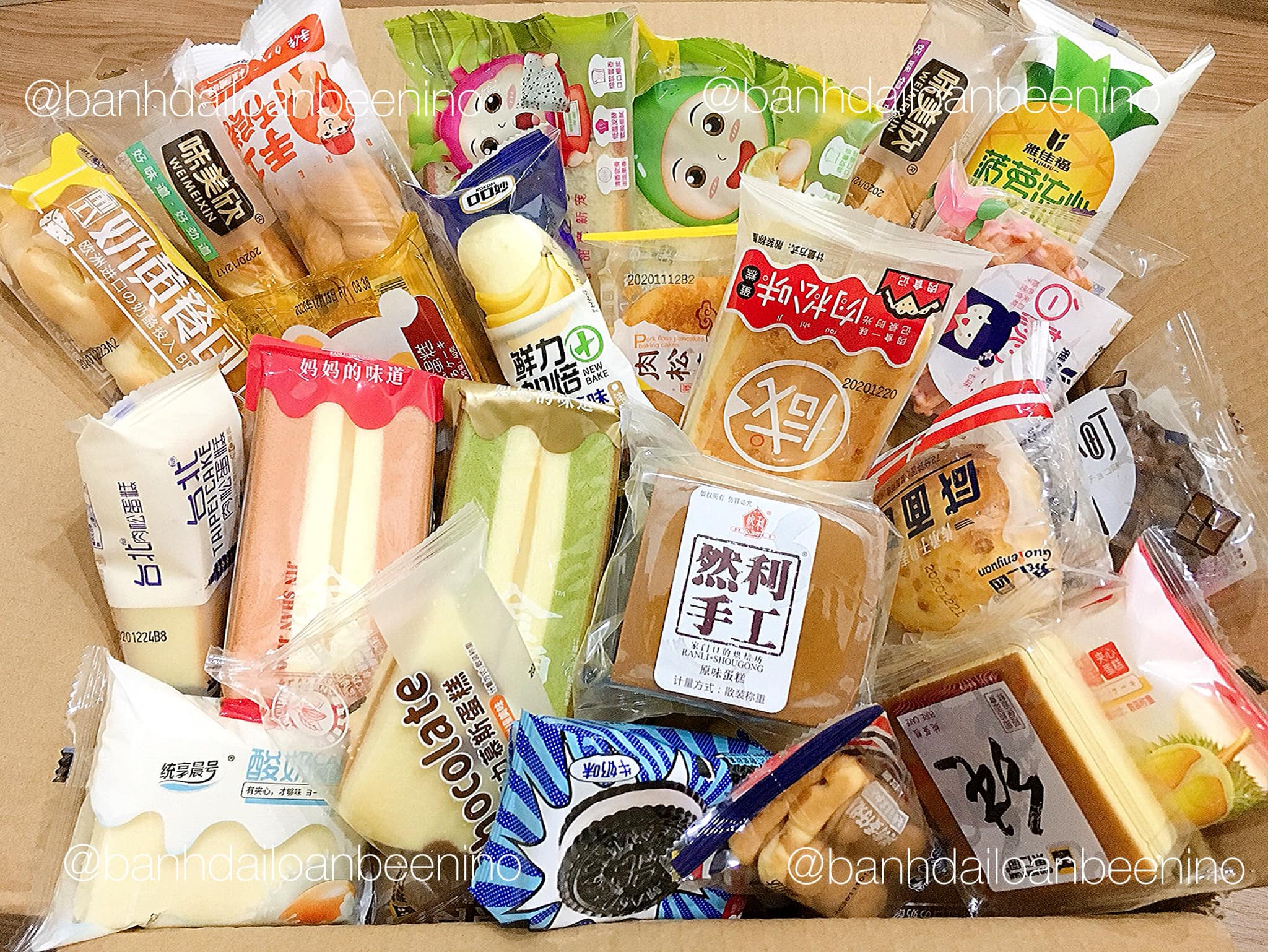 Bánh Đài Loan Mix - Bánh Mix Đài Loan Đủ Vị 1 Kg (Không Trùng Vị )