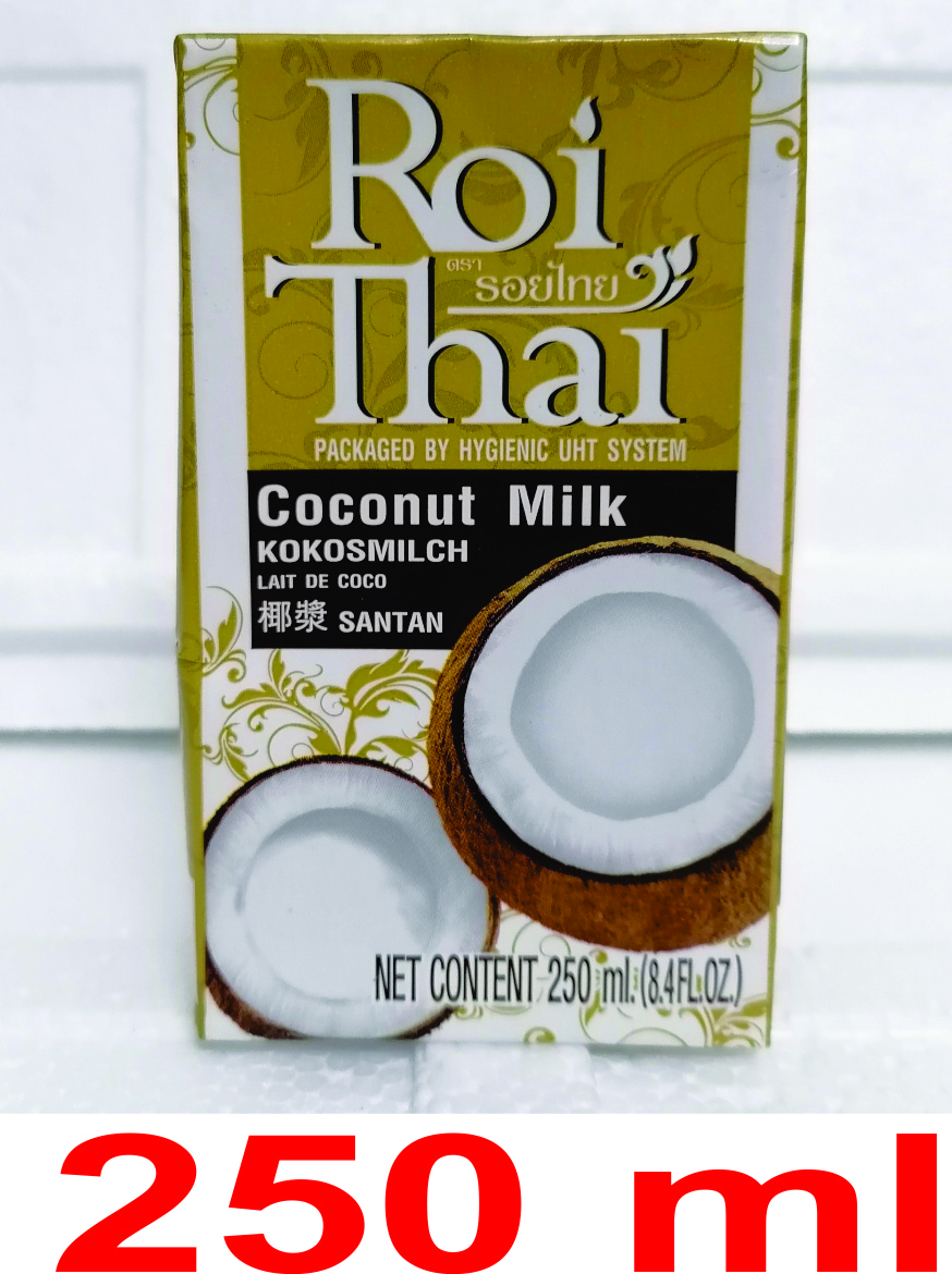 [Hộp nhỏ 250ml] NƯỚC CỐT DỪA [Thailand] ROI THAI Coconut Milk (halal) (ttdt)