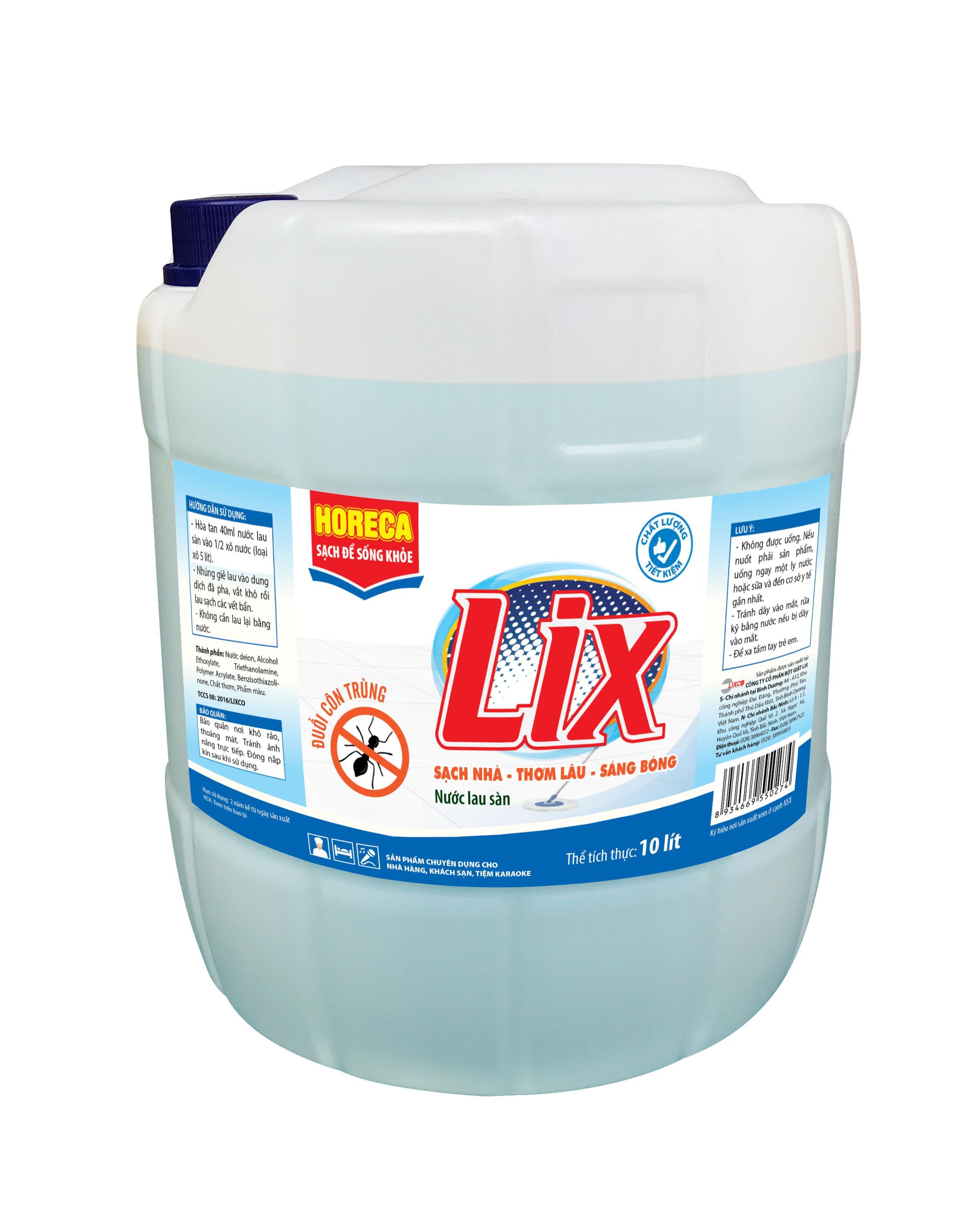 NƯỚC LAU SÀN LIX ĐUỔI CÔN TRÙNG 9kg