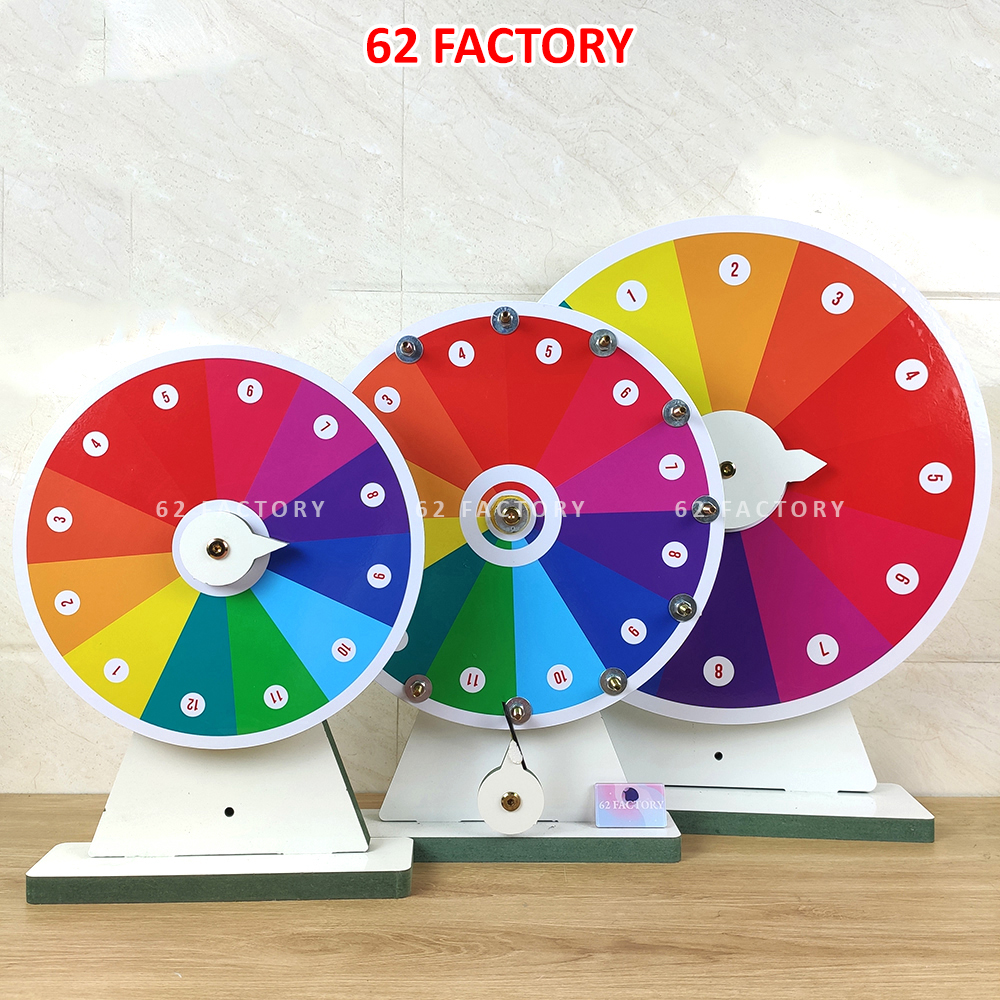 Vòng quay trúng thưởng ngẫu nhiên 12 ô đa sắc diệu kì làm chương trình sale khuyến mãi xổ số event sự kiện