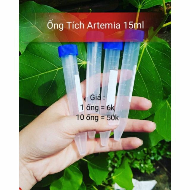 Ống tích trữ Artemia loại 15ml - Guppyxanh cam kết hàng đúng mô tả chất lượng đảm bảo an toàn cho vật nuôi