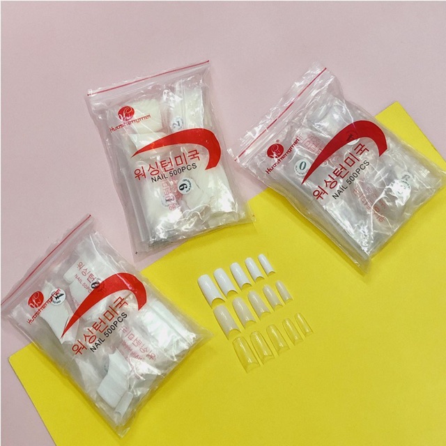 [HCM]Set 500 Móng Nối Tay form Hàn đủ size từ 0 đến 9