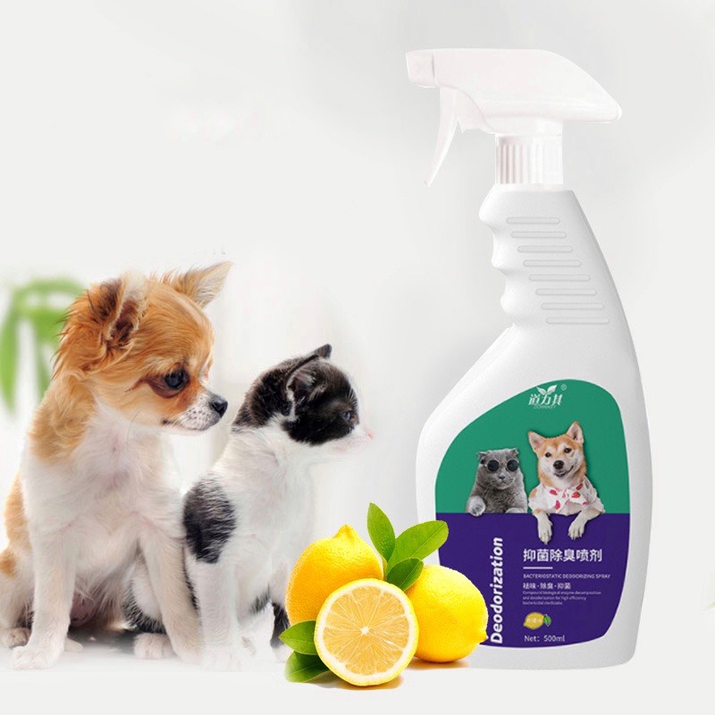 [Nhập RS0822 giảm 30k cho đơn 99k]Xịt khử mùi hôi và diệt khuẩn cho thú cưng Dorrikey dung tích 500ml chiết xuất từ chanh