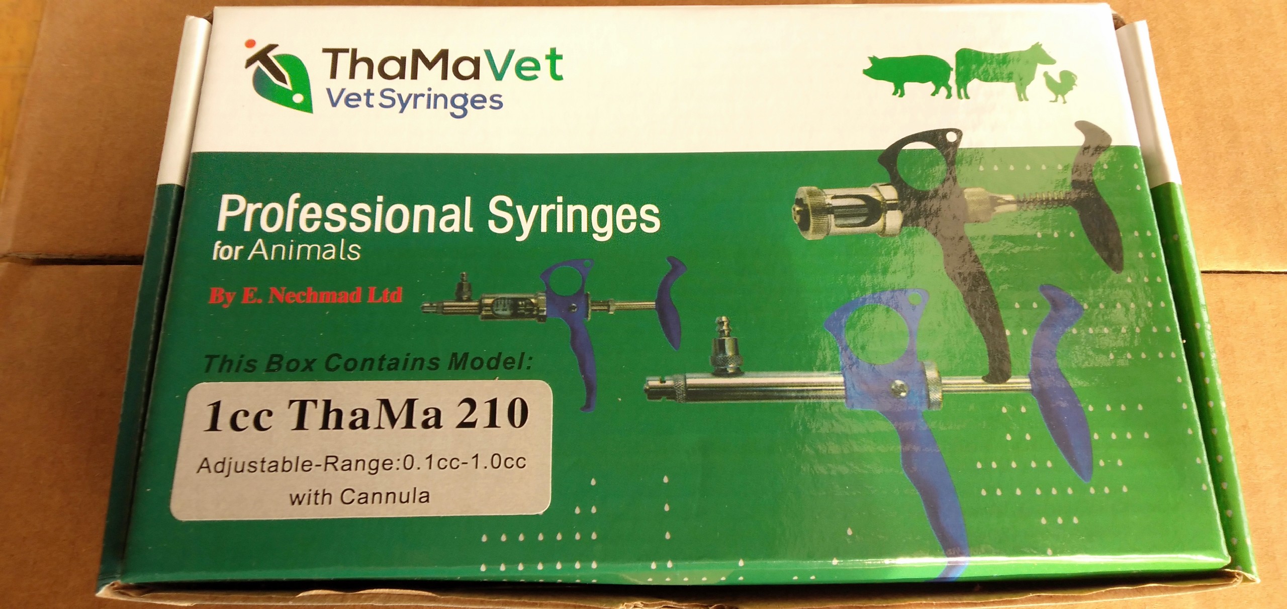 Xi-lanh tự động thama vet 210 1cc ống thuỷ tinh