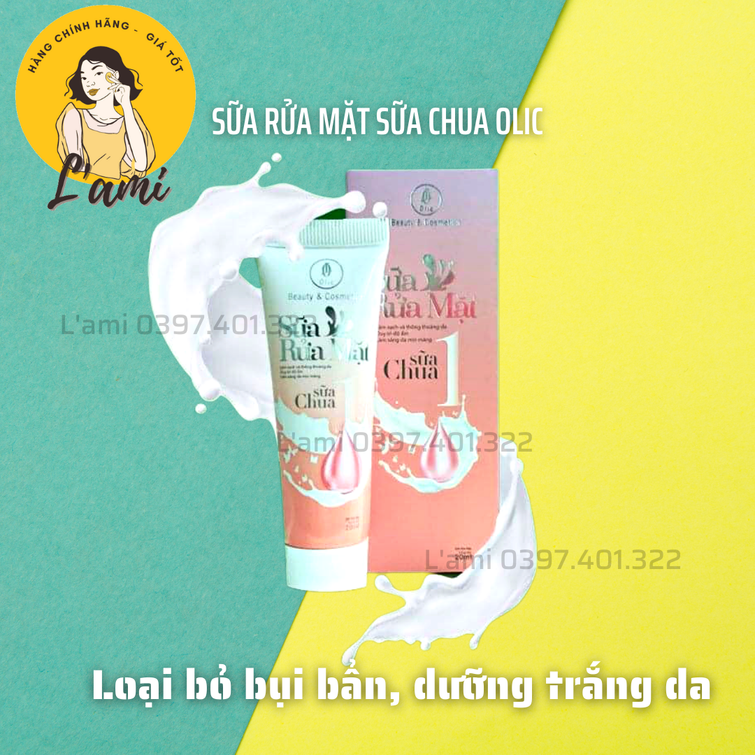 Sữa rửa mặt trắng da sữa chua Olic chính hãng