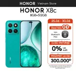 Điện Thoại HONOR X8c 8GB + 256/512GB | Camera 108MP| Kháng Bụi Và Nước| Snapdragon 685 | Pin 5000mAh | BH 18 Tháng Hàng Chính Hãng