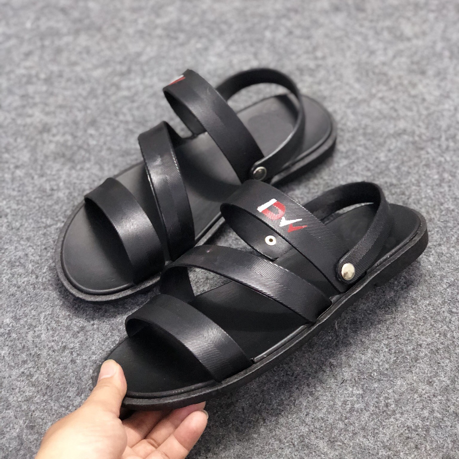 Sandal Cao Su Nam Đi Mưa Phong Cách GV701 (Có Quai Hậu)