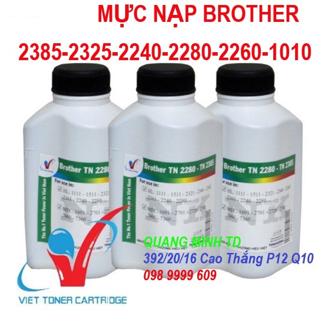 Mực nạp Brother TN 2240-2260-2280-2385-1010