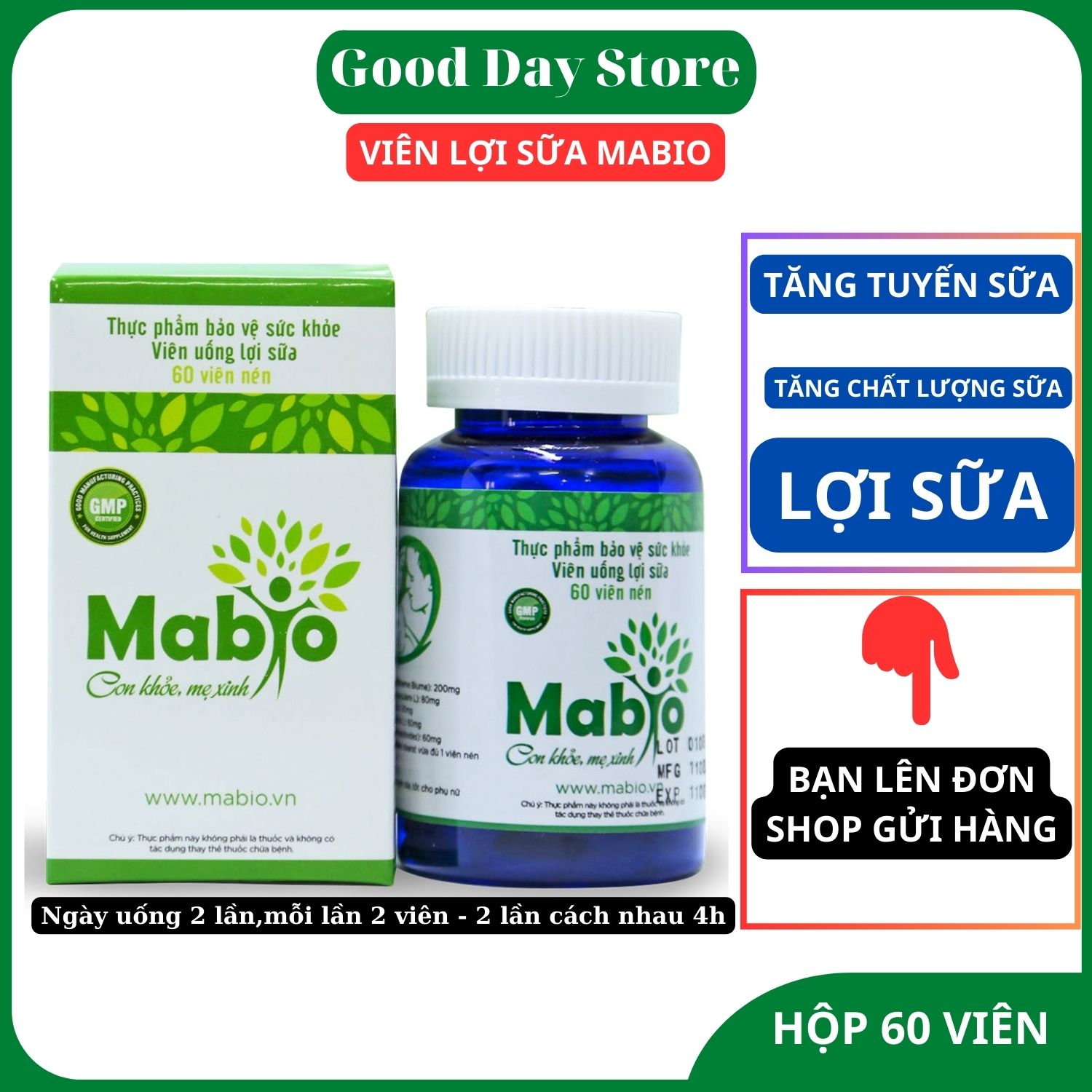Viên uống lợi sữa Mabio