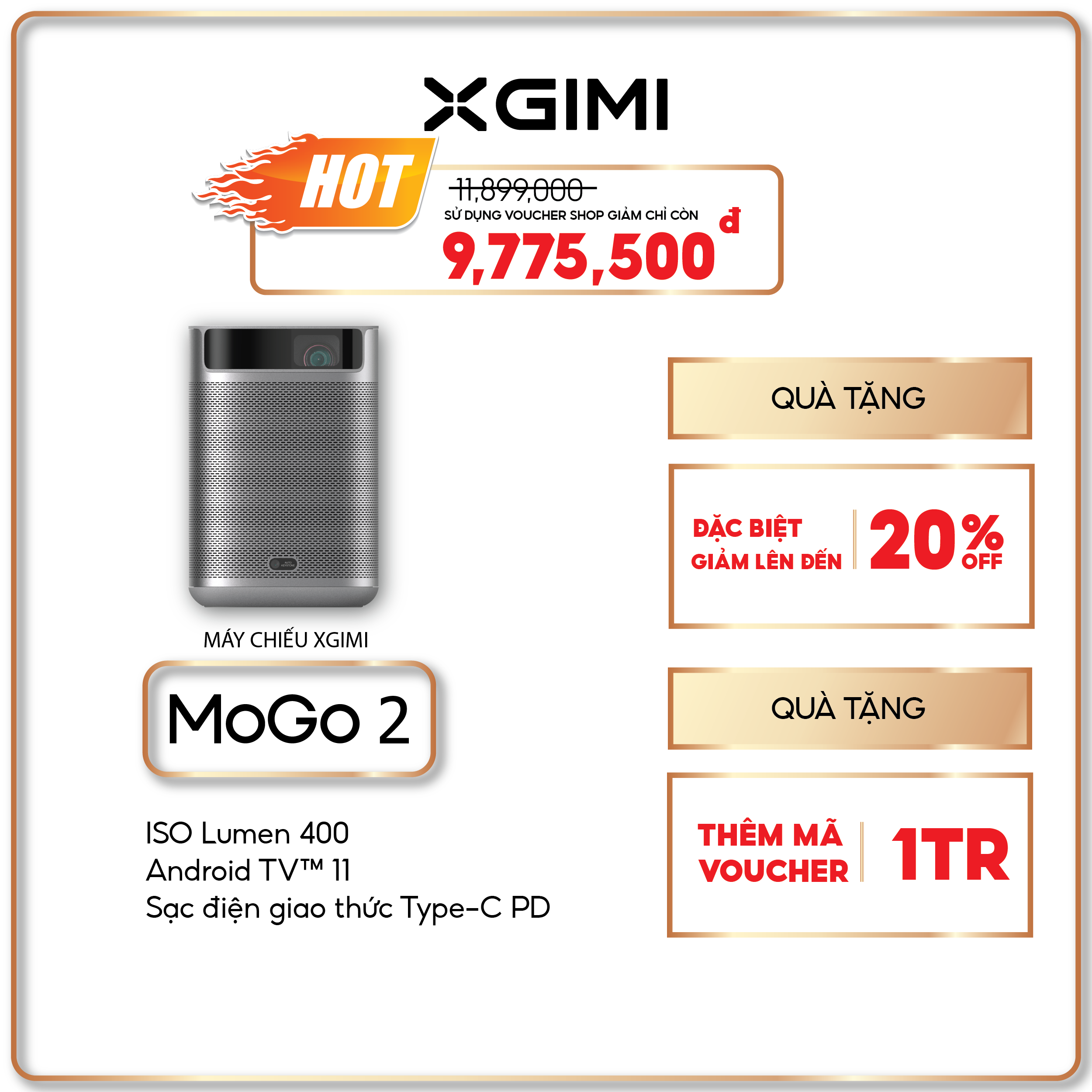 Máy chiếu xgimi mogo 2 - 1080p