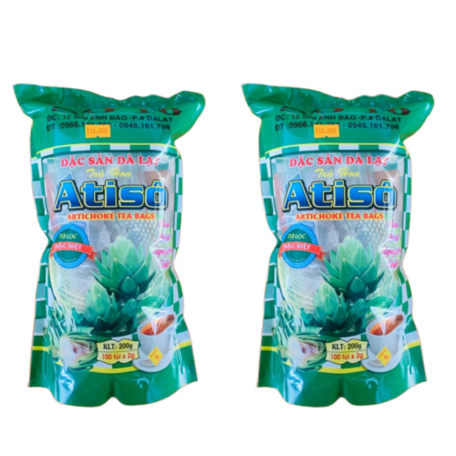 Trà atiso túi lọc DLFresh combo 2 gói trà atiso 100 tép