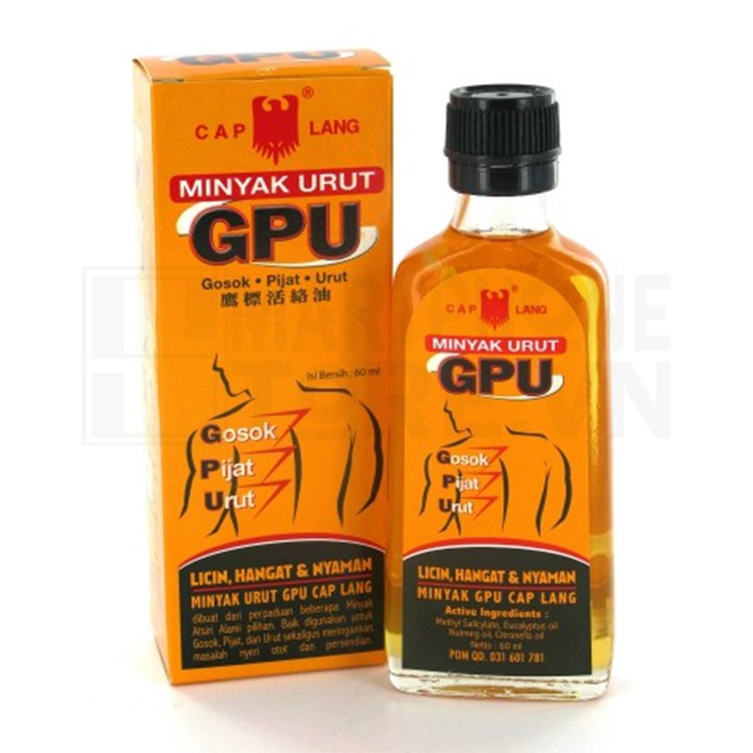 Dầu nóng gừng xoa bóp thảo dược minyak urut gpu 60ml