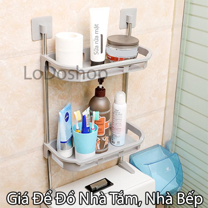 Kệ nhà tắm đa năng để trên nắp bồn cầu - Kệ nhà vệ sinh 2 tầng 3 tầng - Kệ nhà tắm nhựa không khoan tường - Kệ chứa đồ - Kệ nhà bếp để gia vi - Kệ bồn cầu
