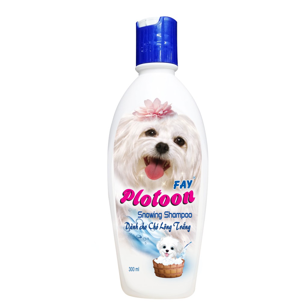 Fay Plotoon Snowing Shampoo 300ML Sữa tắm cao cấp dành cho chó cún lông trắng