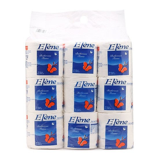 Giấy vệ sinh Elene 9 cuộn 3 lớp có lõi