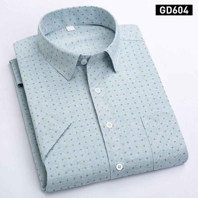 [Somicongso.com] Sơ mi nam chấm bi xanh ngọc cotton