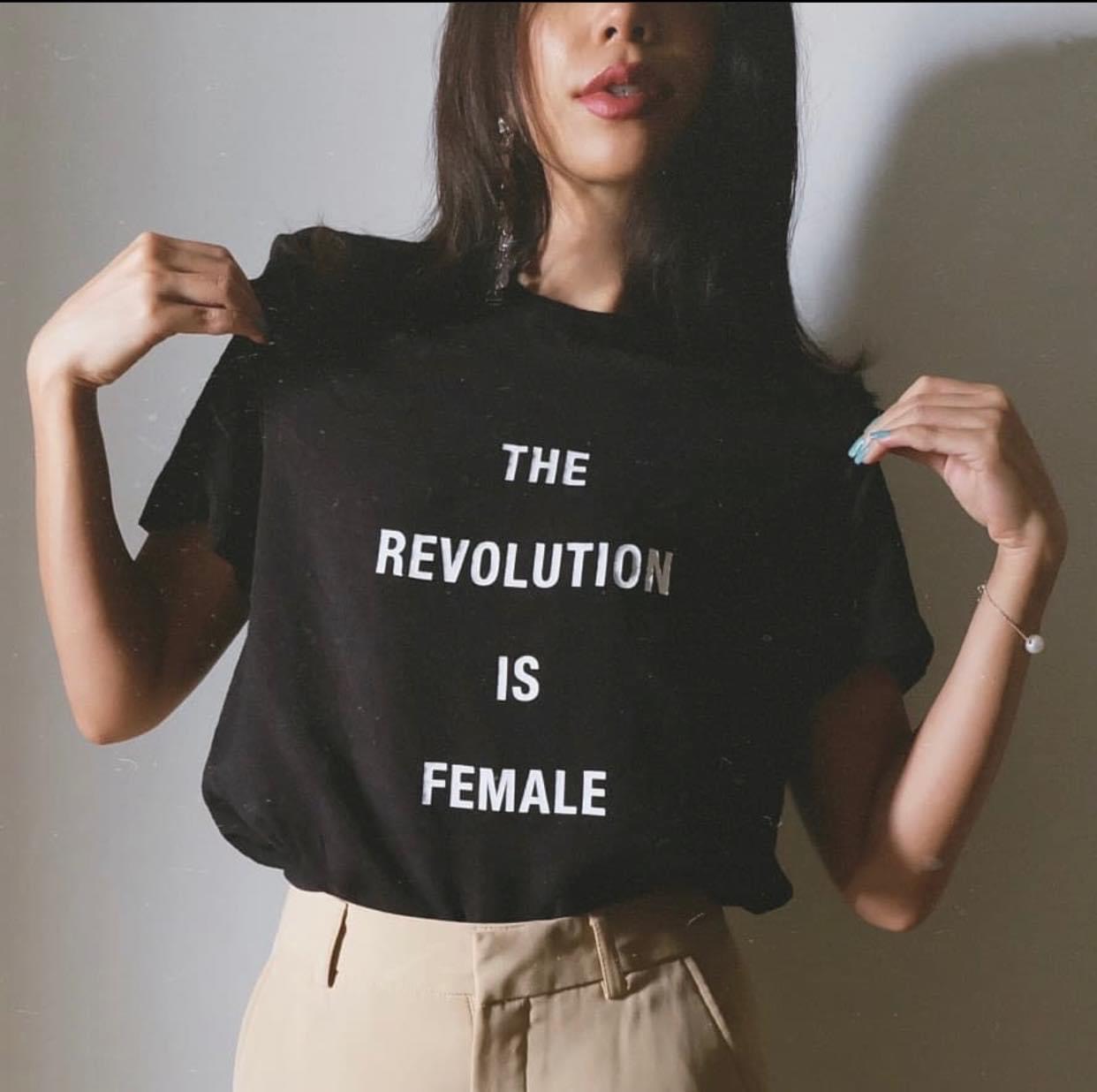 COCO SIN - Áo Lụa Đen The Revolution