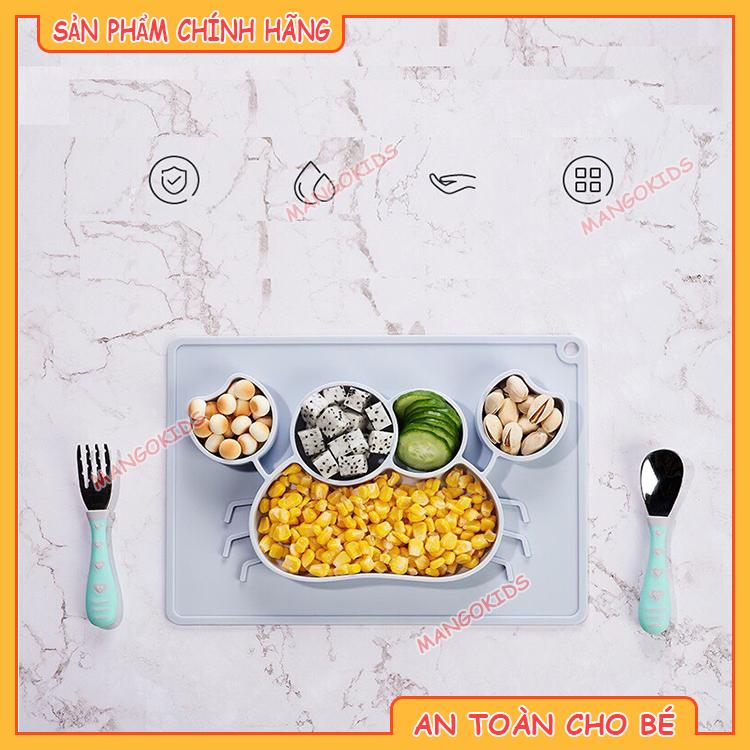 Khay ăn dặm chống đổ hình con cua AAG Hàn Quốc  cho bé