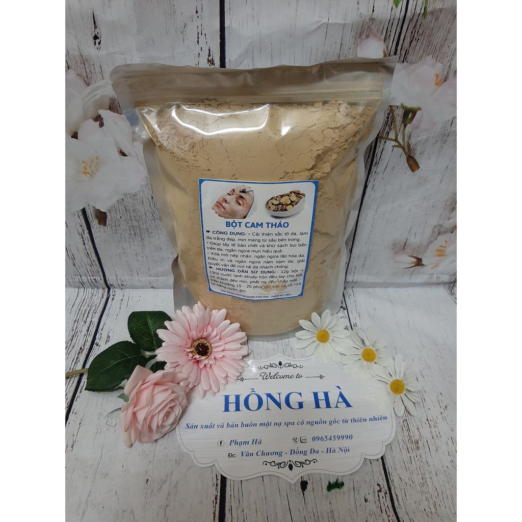500gr bột cam thảo - mặt nạ cam thảo nguyên chất 100%
