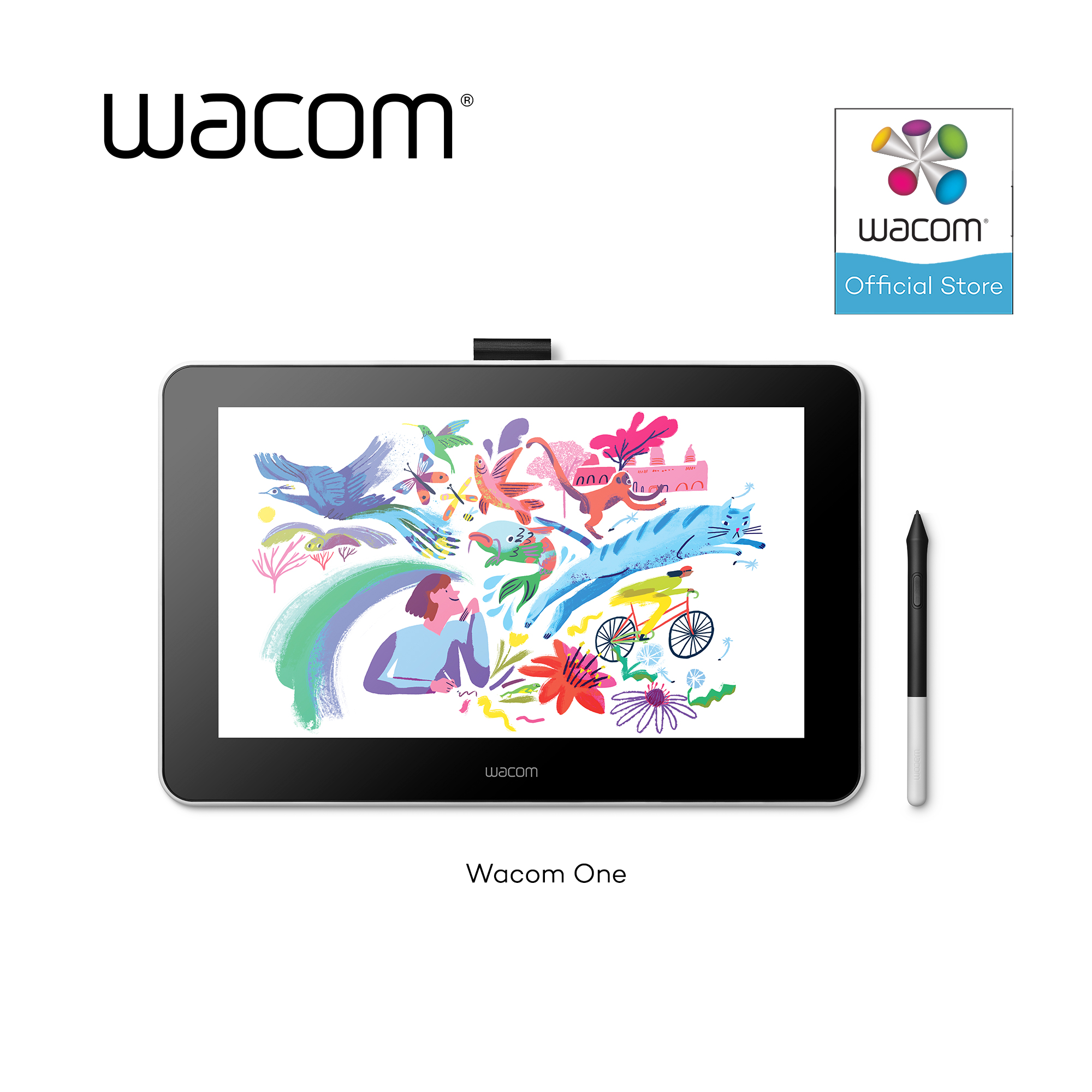 Bảng vẽ điện tử hiệu Wacom One Display Pen Table DTC-133/W0-CX