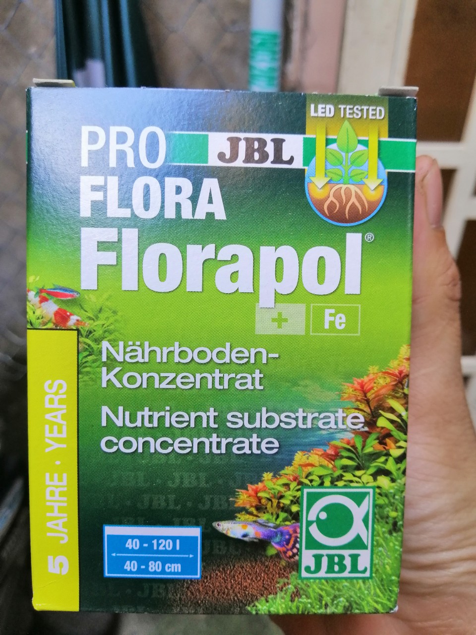 Cốt nền JBL-Florapol xuất xứ tại Đức hộp 350g dành cho hồ thủy sinh