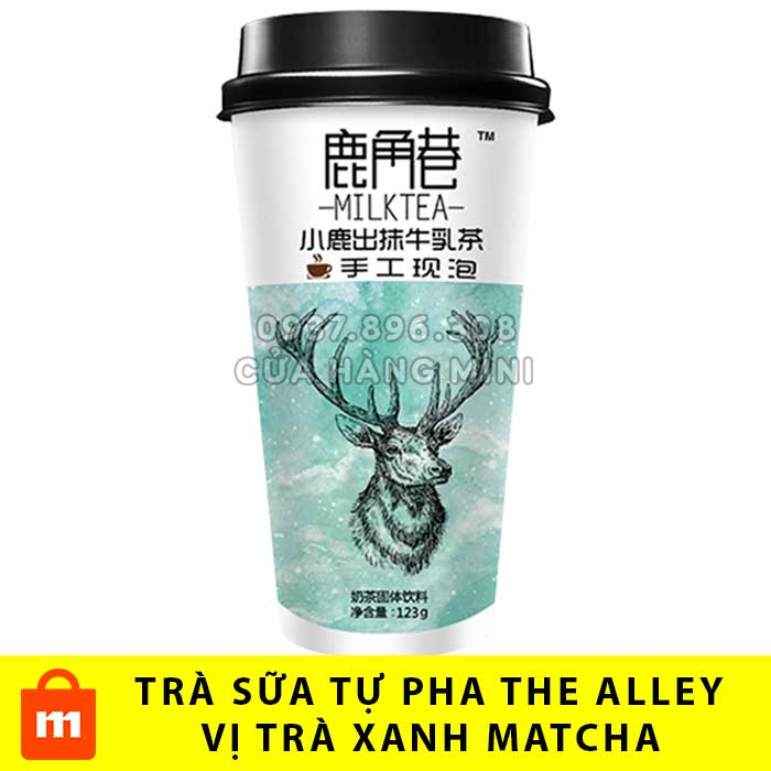 【DATE MỚI】 Trà Sữa Ly Tự Pha The Alley Vị Trà Xanh Matcha (Xanh Lá)