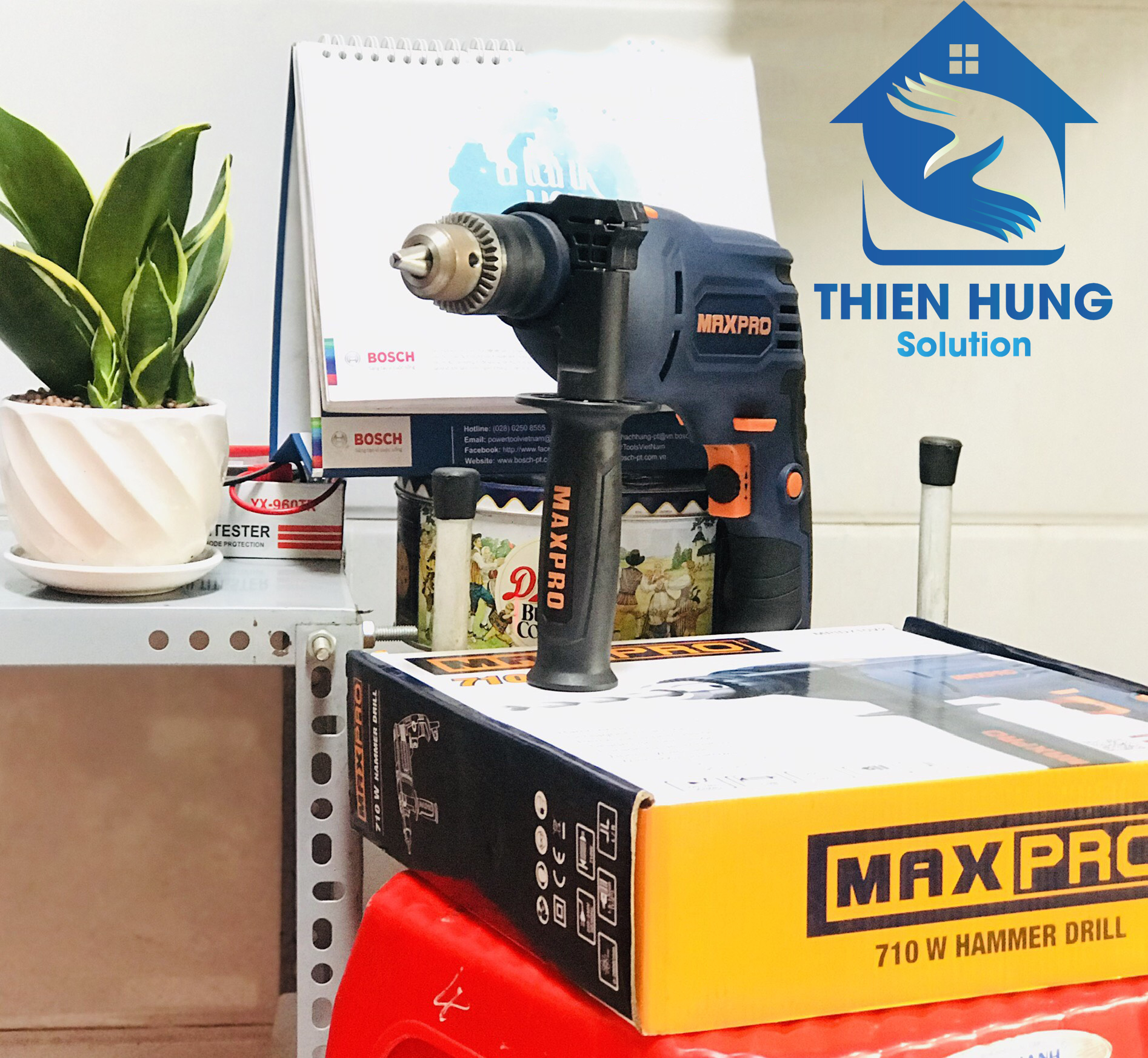 Máy khoan động lực đầu kẹp maxpro mpid710v2 13mm