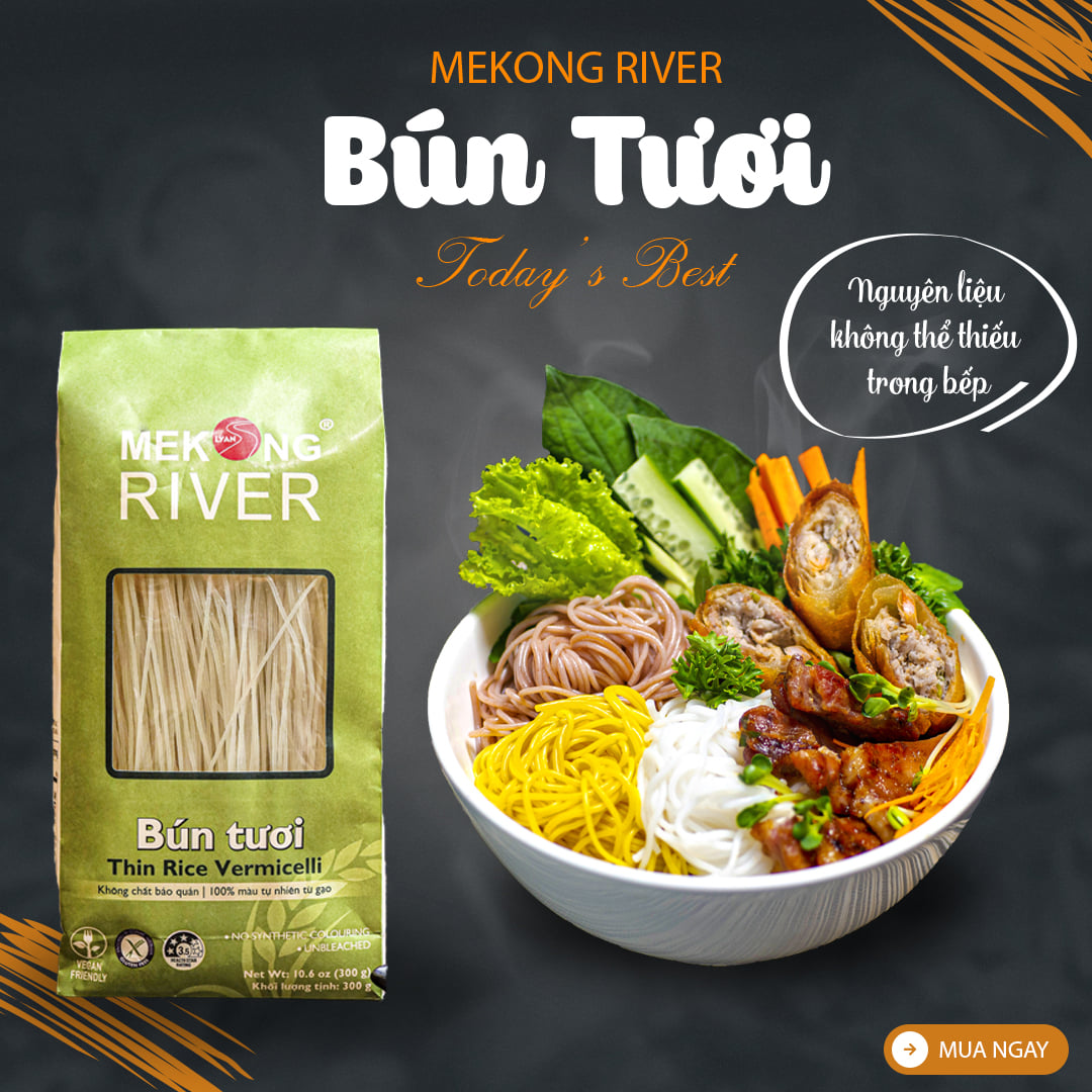 Bún tươi mekong river truyền thống - 300gr