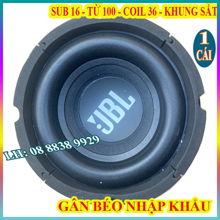 Củ loa sub loa siêu trầm jb 16 từ 100 coil 36 nhập khẩu - giá 1 chiếc