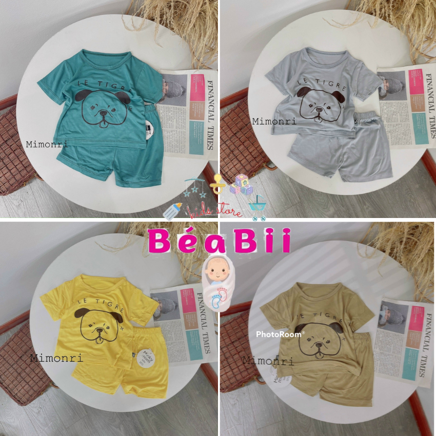 [MUA 3 BỘ TẶNG 1 SET KHẨU TRANG] Bộ Minky Mom cho bé, đồ bộ mặc nhà cho bé , đồ mặc nhà thun lạnh cho bé từ 6-18kg