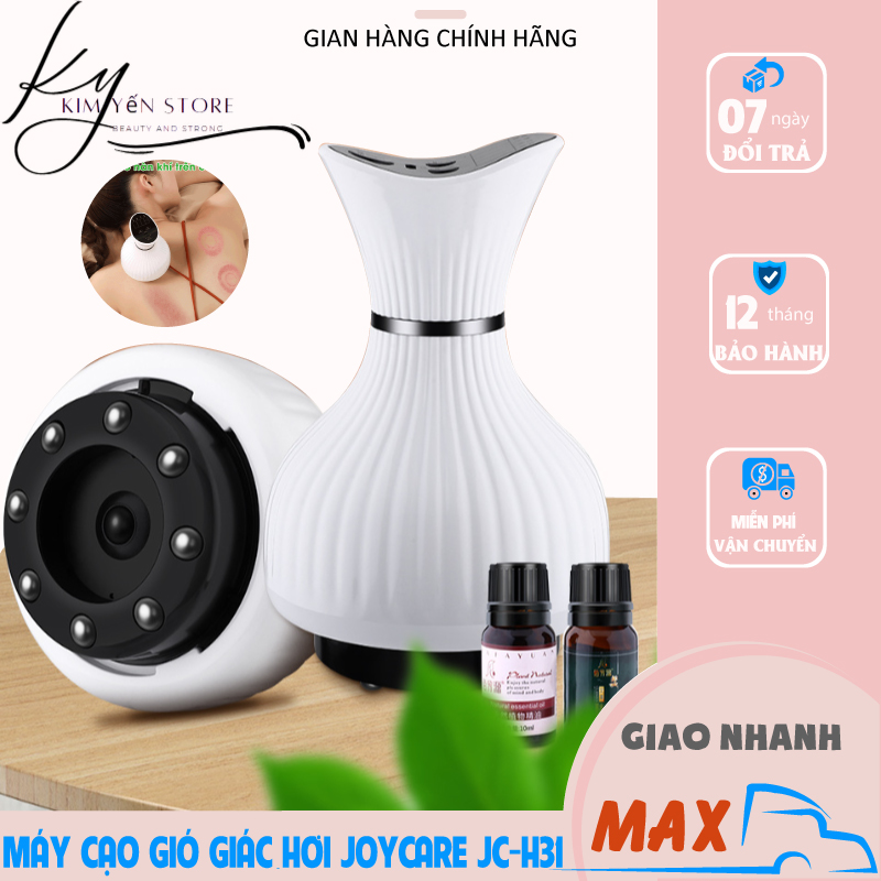 Máy cạo gió giác hơi thông minh chạy bằng pin cao cấp JOYCARE JC H31 cạo gió chuyên sâu an toàn tiện lợi đem lại sự thoải mái cho người sử dụng