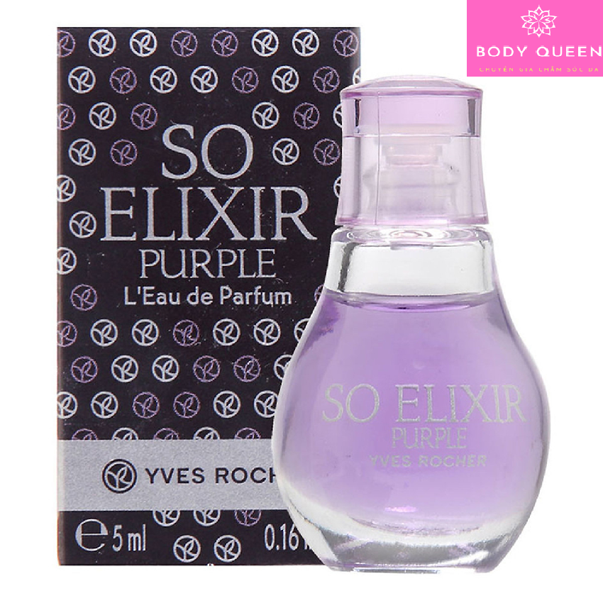 Nước Hoa thơm lâu cao cấp Pháp Yves Rocher Mini EDP So Elixir Purple 5ml