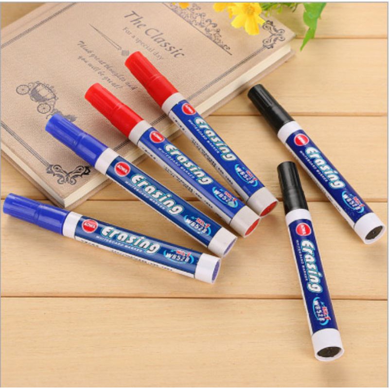 Bút lông, bút dạ bảng trắng 1 đầu viết trơn, dễ xóa - combo 5 chiếc