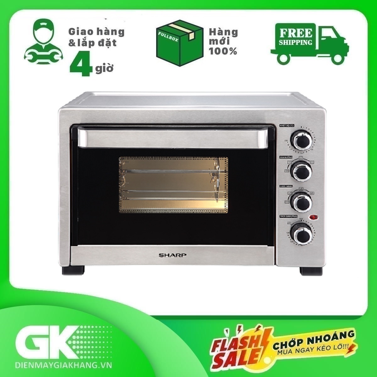 Lò nướng sharp eo-a324rcsv-st - giao toàn quốc - freeship hcm