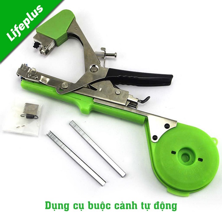Bộ dụng cụ buộc cành cây-kèm băng buộc cành + 1000 ghim- dụng cụ buộc dây cố định cành cây