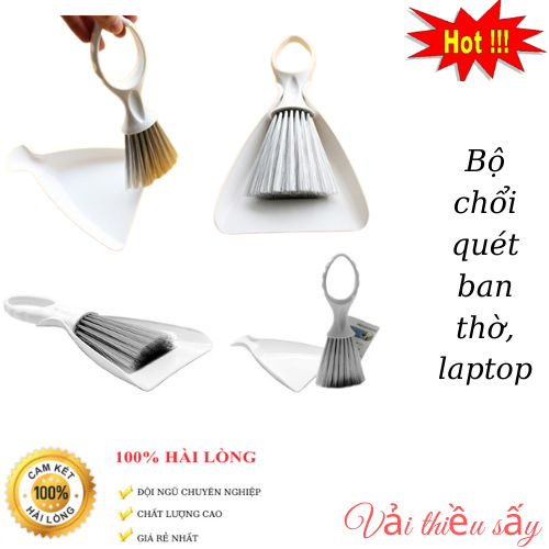 Bộ chổi quét ban thờ,máy tính mini,Bộ dụng cụ chổi quét và hót rác mini