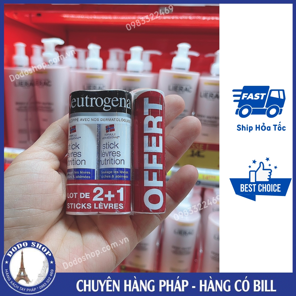 Son dưỡng môi Neutrogena giúp dưỡng ẩm, làm mềm môi.