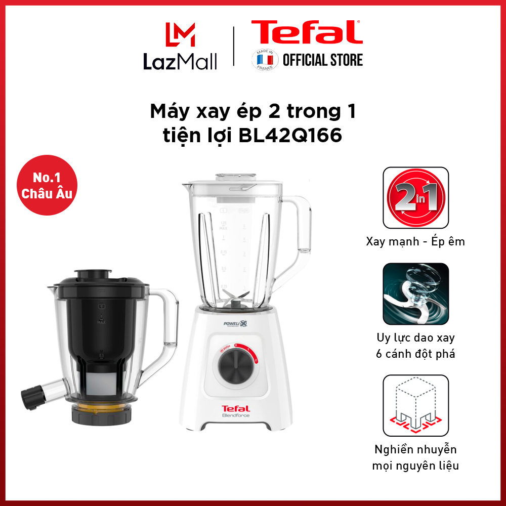 Máy xay sinh tố và ép trái cây Tefal BL42Q166 - Gian hàng chính hãng bảo hành 2 năm