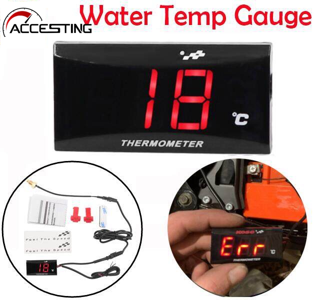Koso đồng hồ đo nhiệt độ xe máy đồng hồ đo nhiệt độ 0 ~ 120 độ c đồng hồ đo nhiệt độ nước moto thông dụng cho yamaha mt 07 nmax bwm kawasaki phụ kiện đua xe máy