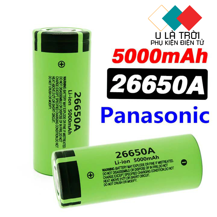 Pin Cell 26650 Panasonic 5000mAh xả cao 30A