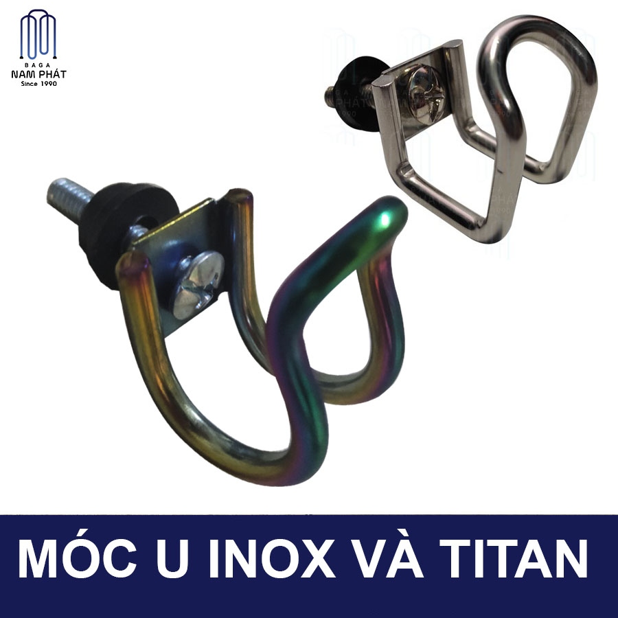 Móc treo đồ xe máy Titan - inox ,gắn các loại xe máy