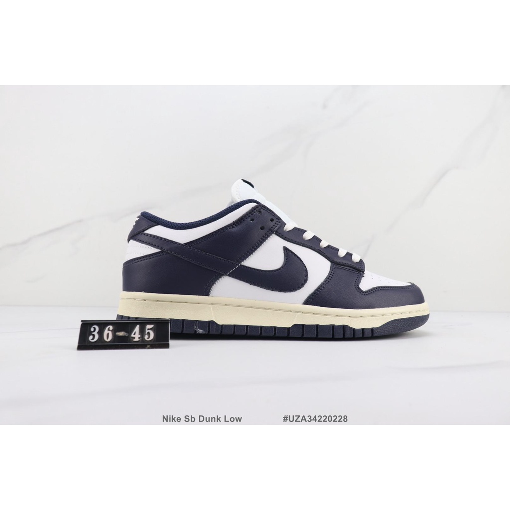 2022 sb dunk thấp sb thấp top sneakers cổ màu xanh hải quân lớp trên da giày nam và nữ