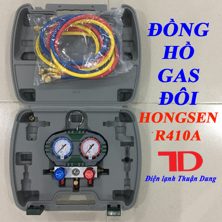 Đồng hồ đo gas đôi hongsen r410a - điện lạnh thuận dung