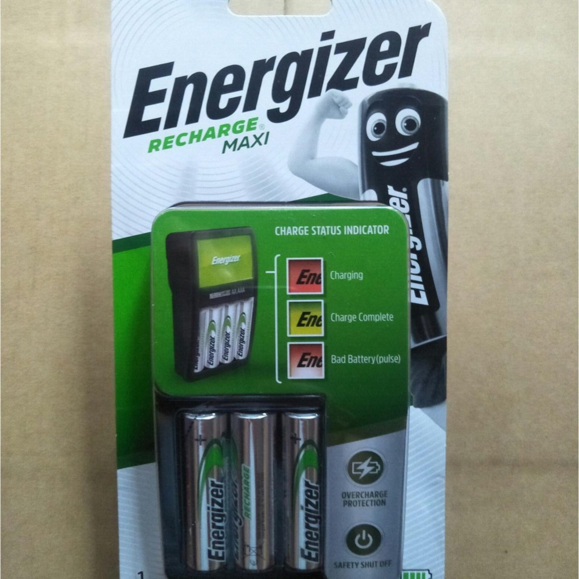 Sạc Nhanh Tự Ngắt ENERGIZER CHVCM4 Kèm 4 Pin AA Energizer 2000mAh - Bộ Sạc Pin ENERGIZER CHVCM4