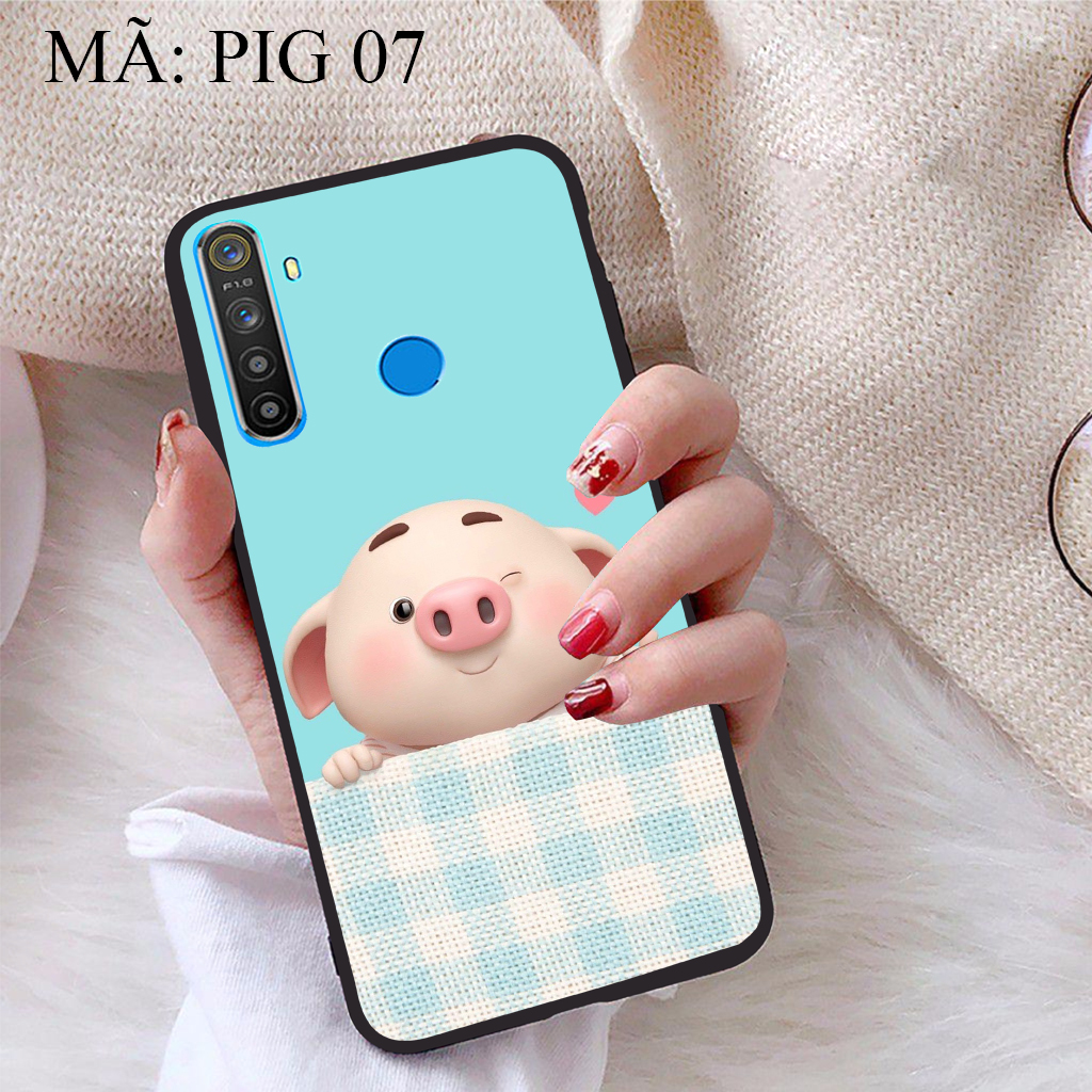 Ốp lưng icase dành cho realme 5 viền dẻo tpu bst pig cute