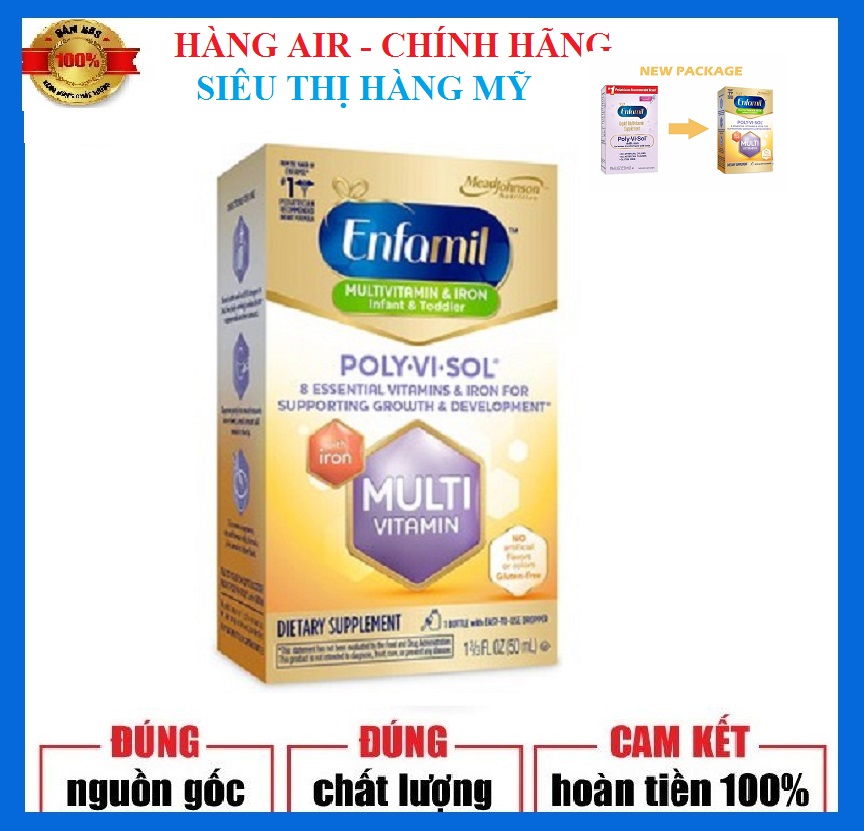 Enfamil Poly-Vi-Sol 50ml của Mỹ - Bổ sung sắt cần thiết cho trẻ