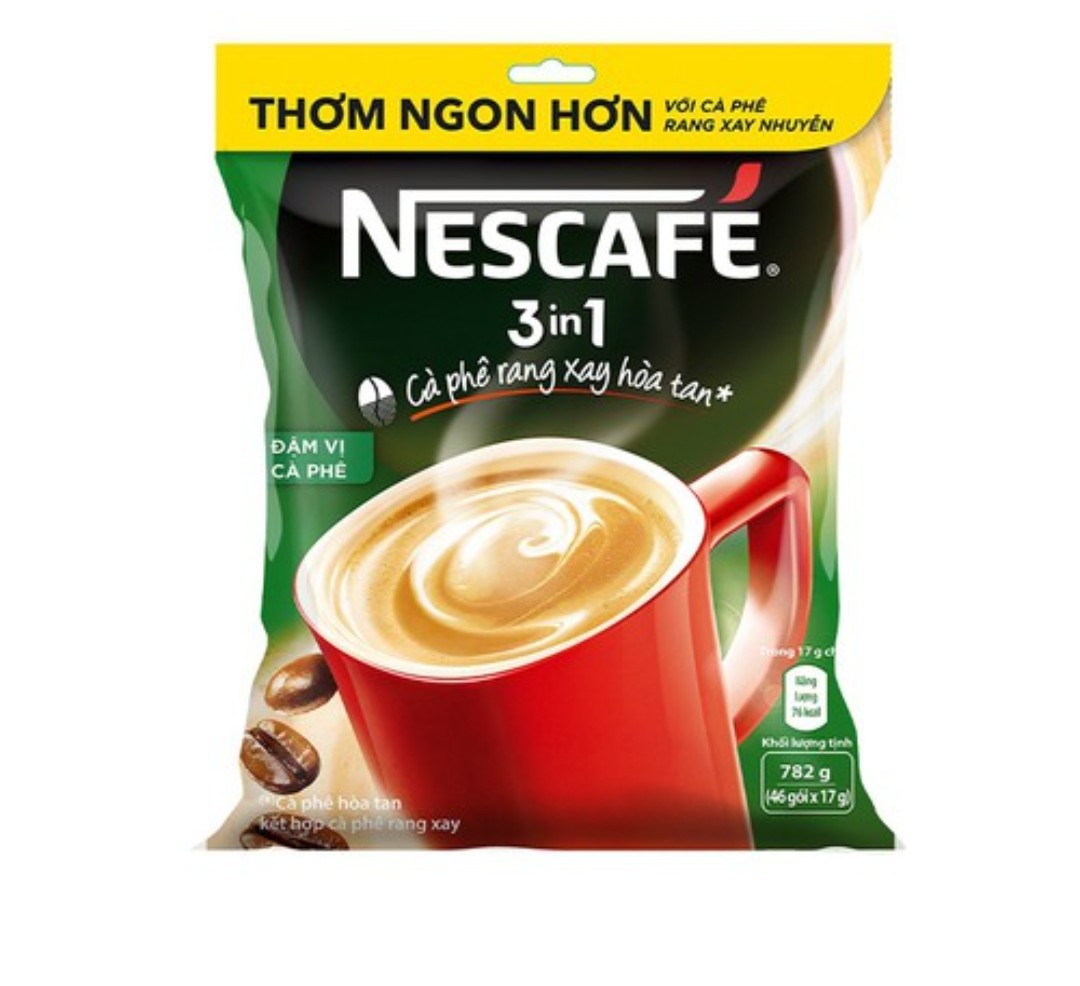 Cà phê rang xay hòa tan nescafé 3in1 đậm vị cà phê